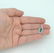 14K WHITE GOLD 1/4ct DIAMOND 1/2ct OVAL GREEN EMERALD - 7