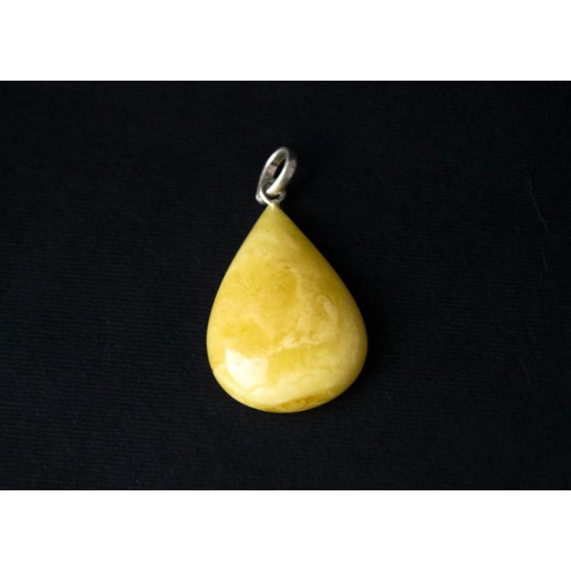 100% natural Baltic amber pendant yellow (1 of 7)