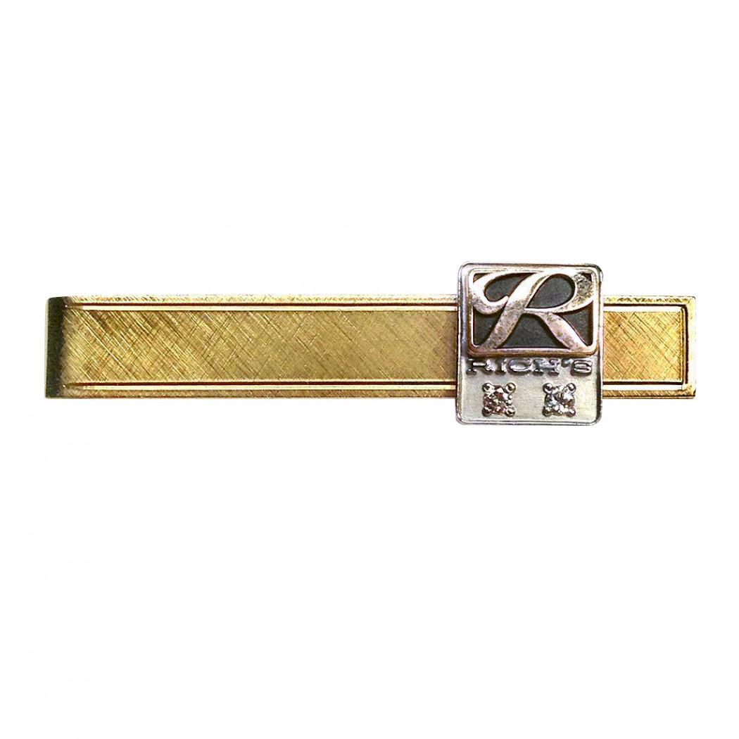 Rich's Gold-Filled Tie Bar with Diamonds (1 of 3)