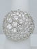 14k WHITE GOLD 6.24ct ROUND DIAMOND FLOWER DOME CLUSTER - 4