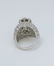 14k WHITE GOLD 6.24ct ROUND DIAMOND FLOWER DOME CLUSTER - 5