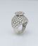 14k WHITE GOLD 6.24ct ROUND DIAMOND FLOWER DOME CLUSTER - 6