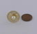 MENS 14K YELLOW GOLD ROUND WHITE PEARL SATIN TEXTURED - 5