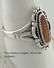LADIES STERLING SILVER OVAL CABOCHON PINK GEMSTONE FINE - 2