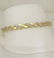 LADIES 10k YELLOW GOLD 3/4ct ROUND DIAMOND WAVE LINK - 2