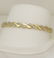 LADIES 10k YELLOW GOLD 3/4ct ROUND DIAMOND WAVE LINK - 3
