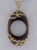LADIES 14K YELLOW GOLD CUSTOM SYNTHETIC SMOKEY TOPAZ