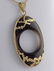 LADIES 14K YELLOW GOLD CUSTOM SYNTHETIC SMOKEY TOPAZ - 2