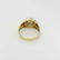 MENS 14k YELLOW GOLD BRUSHED 1/2ct VS2 GH ROUND DIAMOND - 4
