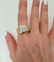 MENS 14k YELLOW GOLD BRUSHED 1/2ct VS2 GH ROUND DIAMOND - 5