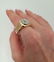 MENS 14k YELLOW GOLD BRUSHED 1/2ct VS2 GH ROUND DIAMOND - 6