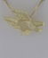 10K YELLOW GOLD DIAMOND CUT TEXTURED EAGLE SLIDE FINE