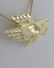 10K YELLOW GOLD DIAMOND CUT TEXTURED EAGLE SLIDE FINE - 2