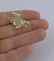 10K YELLOW GOLD DIAMOND CUT TEXTURED EAGLE SLIDE FINE - 5