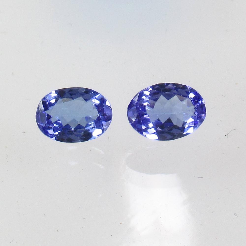 1.50 Ct Natural Tanzanite 7X5 mm Oval Pair: No Reserve! Title: 1.50 Ct Natural Tanzanite 7X5 mm Oval Pair Clarity: VVS Gemstone: Natural Tanzanite Carat Weight: 1.5 Size/Dimensions: 7.10 x 5.10 x 3.00 mm / 2 Pc's Additional Information: Top Qua