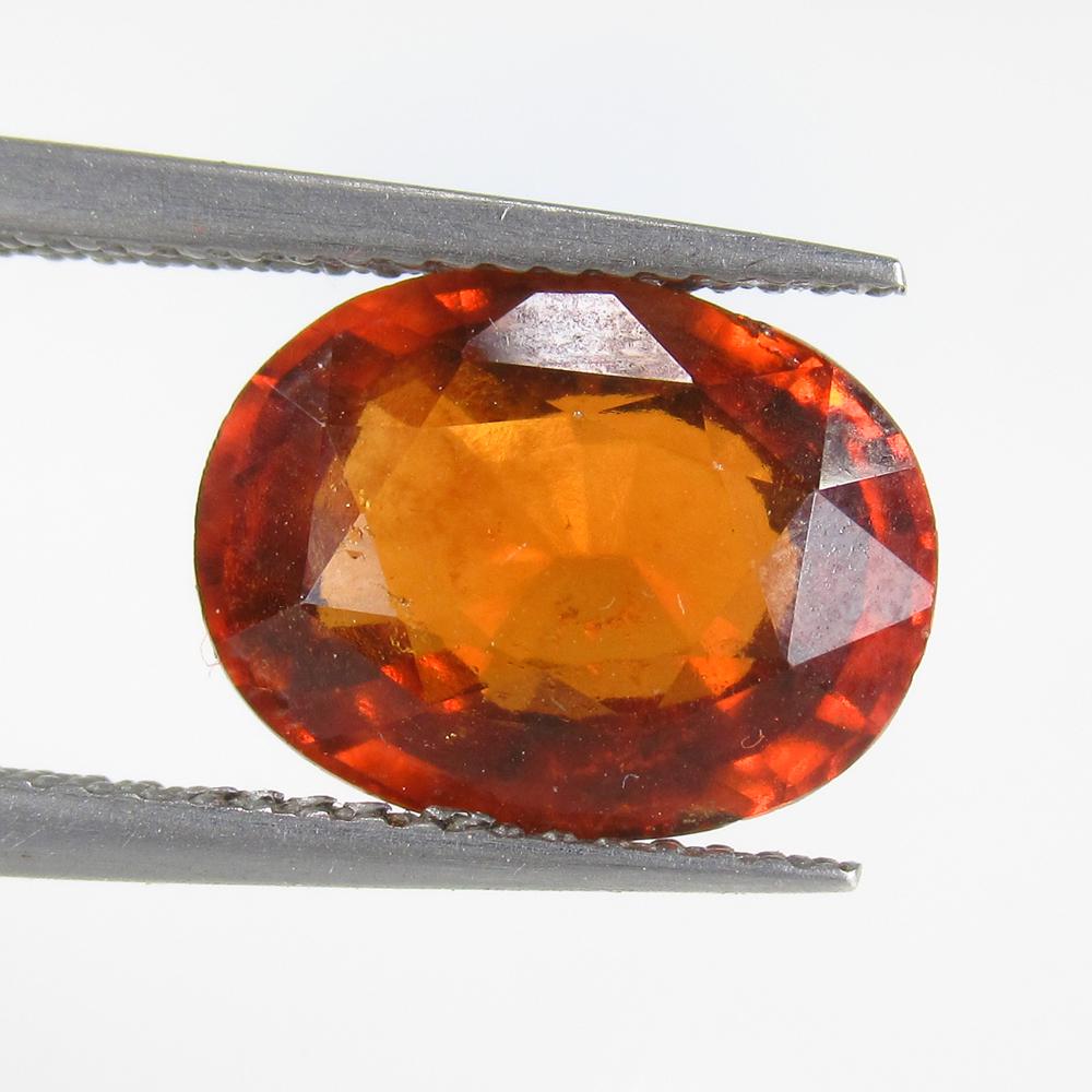 5.13 Ct Natural Hessonite Garnet Oval Cut (1 of 2)