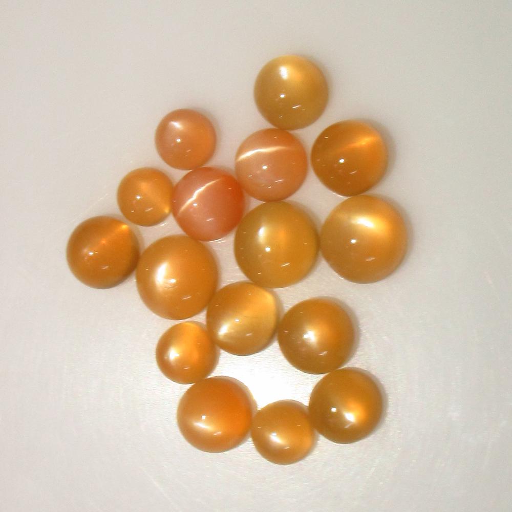 18.12 Ct Natural 16 Moonstone Round Set (1 of 2)