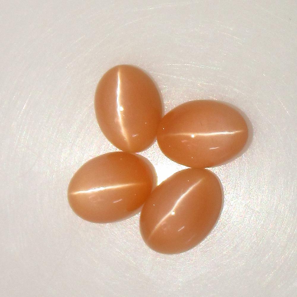 6.37 Ct Natural 4 Moonstone Oval Set (1 of 2)