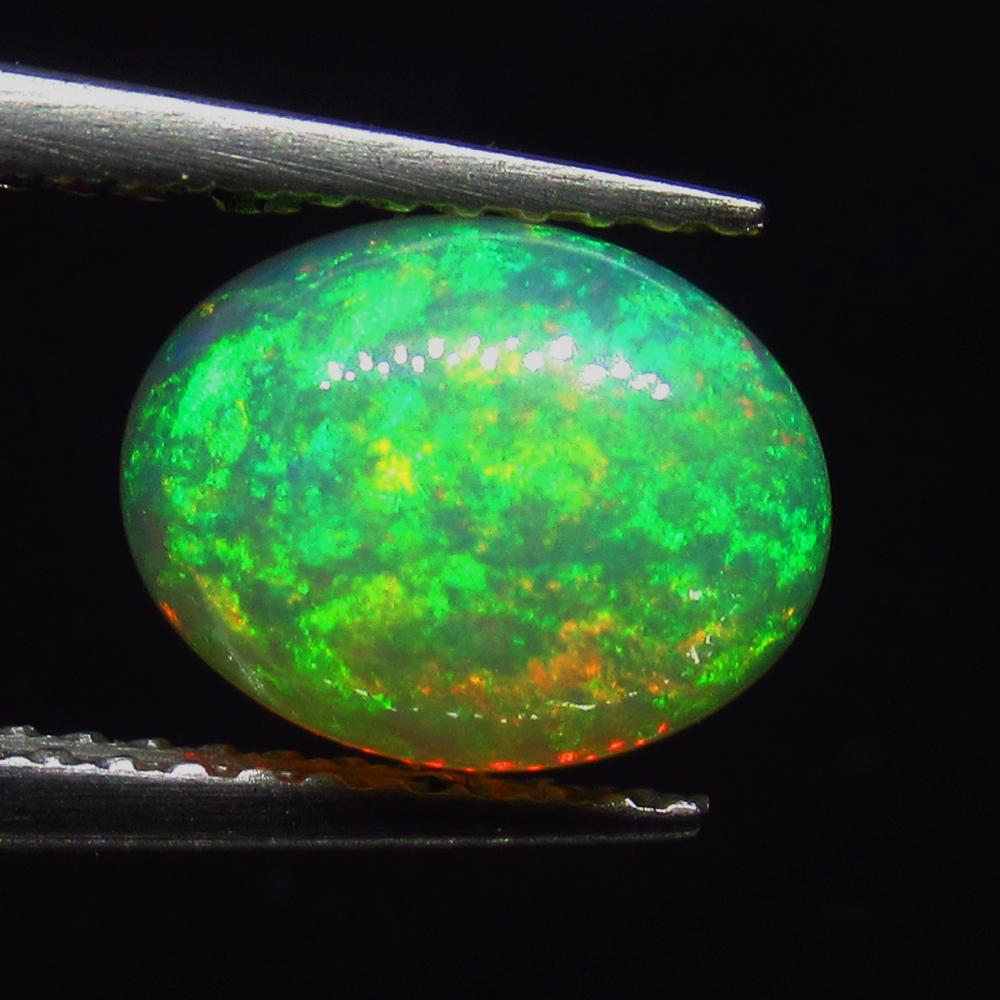 1.47 Ct Natural Ethiopian Multi-Color Welo Opal Oval (1 of 3)