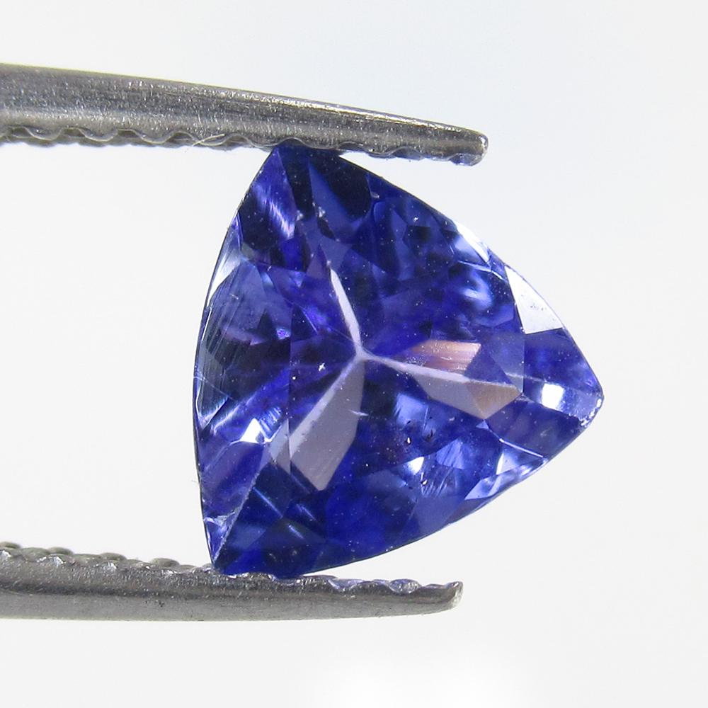 0.75 Ct Natural Tanzanite Trillion Cut (1 of 2)