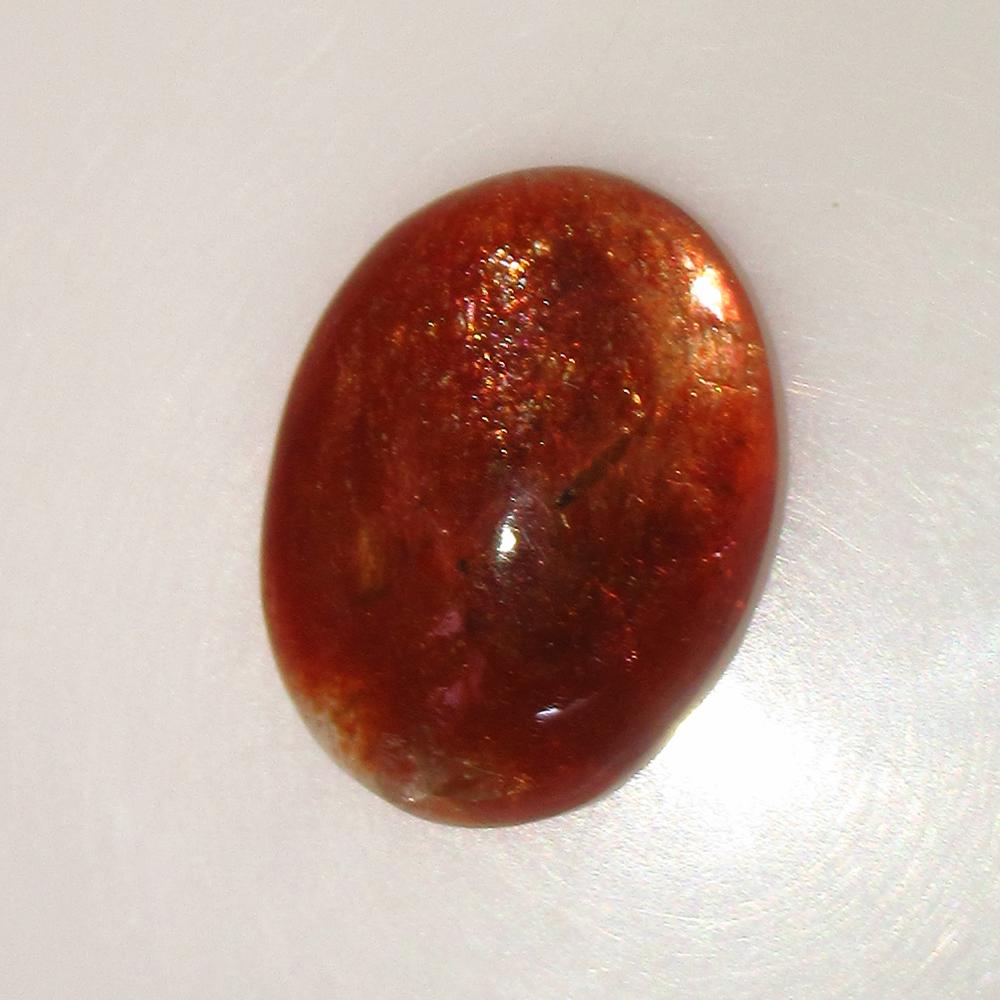 7.68 Ct Natural Orange Sunstone Oval Cab: No Reserve! Title: 7.68 Ct Natural Orange Sunstone Oval Cab Clarity: Opaque Gemstone: Natural Sunstone Carat Weight: 7.68 Size/Dimensions: 17.20 x 13.10 x 5.00 mm Additional Information: Excellent Ova