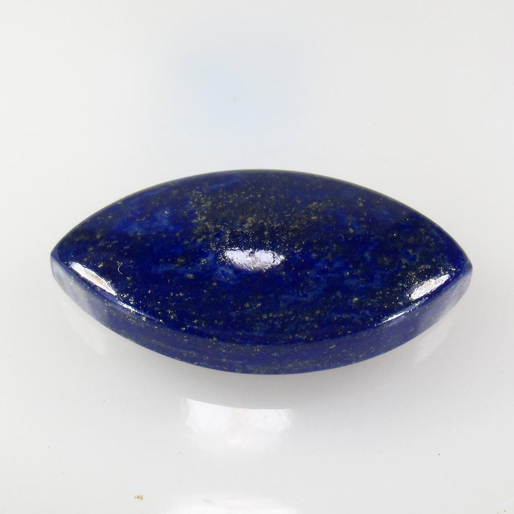 32.63 Ct Natural Lapis Lazuli 32x18 mm Marquise Cab: No Reserve! Title: 32.63 Ct Natural Lapis Lazuli 32x18 mm Marquise Cab Clarity: Opaque Gemstone: Natural Lapis Lazuli Carat Weight: 32.63 Size/Dimensions: 32.00 x 18.10 x 6.00 mm Additional Informatio