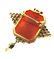 AMAZING BROOCH PENDANT CARNELIAN CAMEO 14K GOLD PEARL - 2