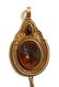 Roman Gold and Garnet Filigree Pendant with Head of a - 2