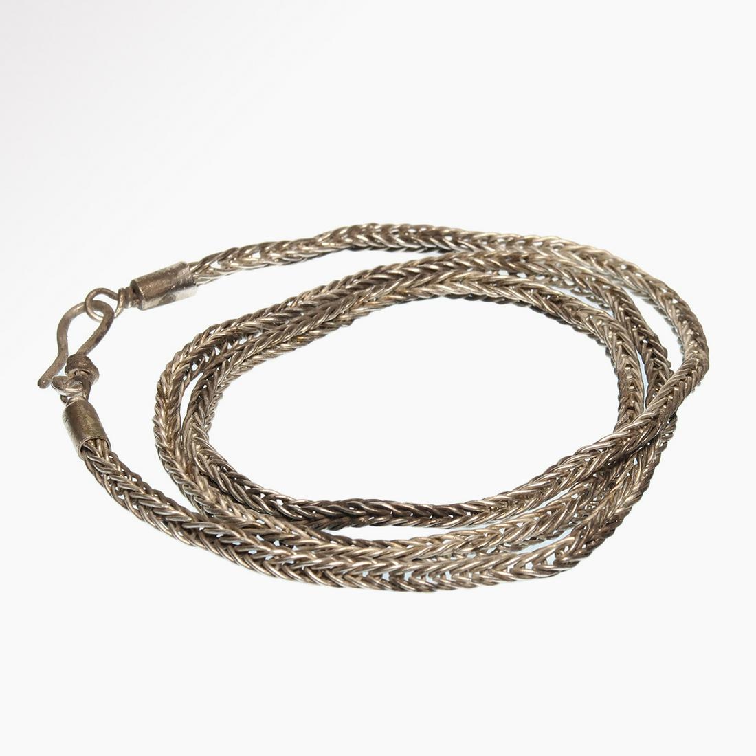 Roman Silver Chain Necklace (1 of 6)