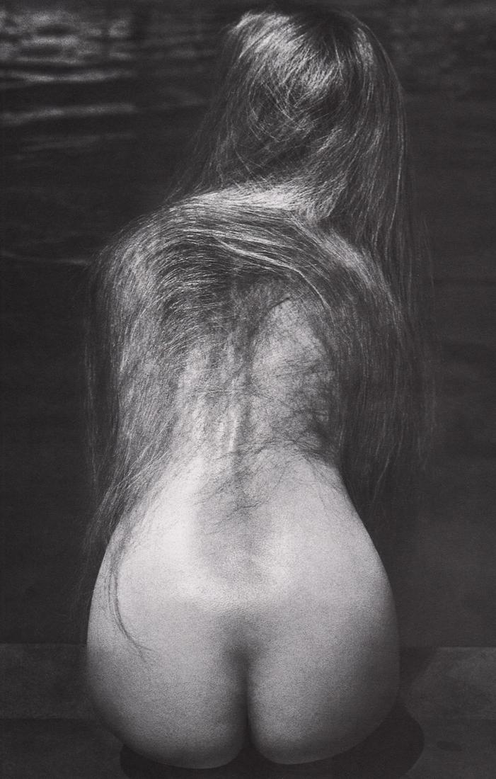 RUTH BERNHARD - At the Pool, 1951: Artist: RUTH BERNHARD Print Title: At the Pool, 1951 Medium: Photolithograph Printed 1980’s in Japan Image Size approx: 10 x 6.5” Ruth Bernhard (1905 – 2006), was a legendary San Francisco photo