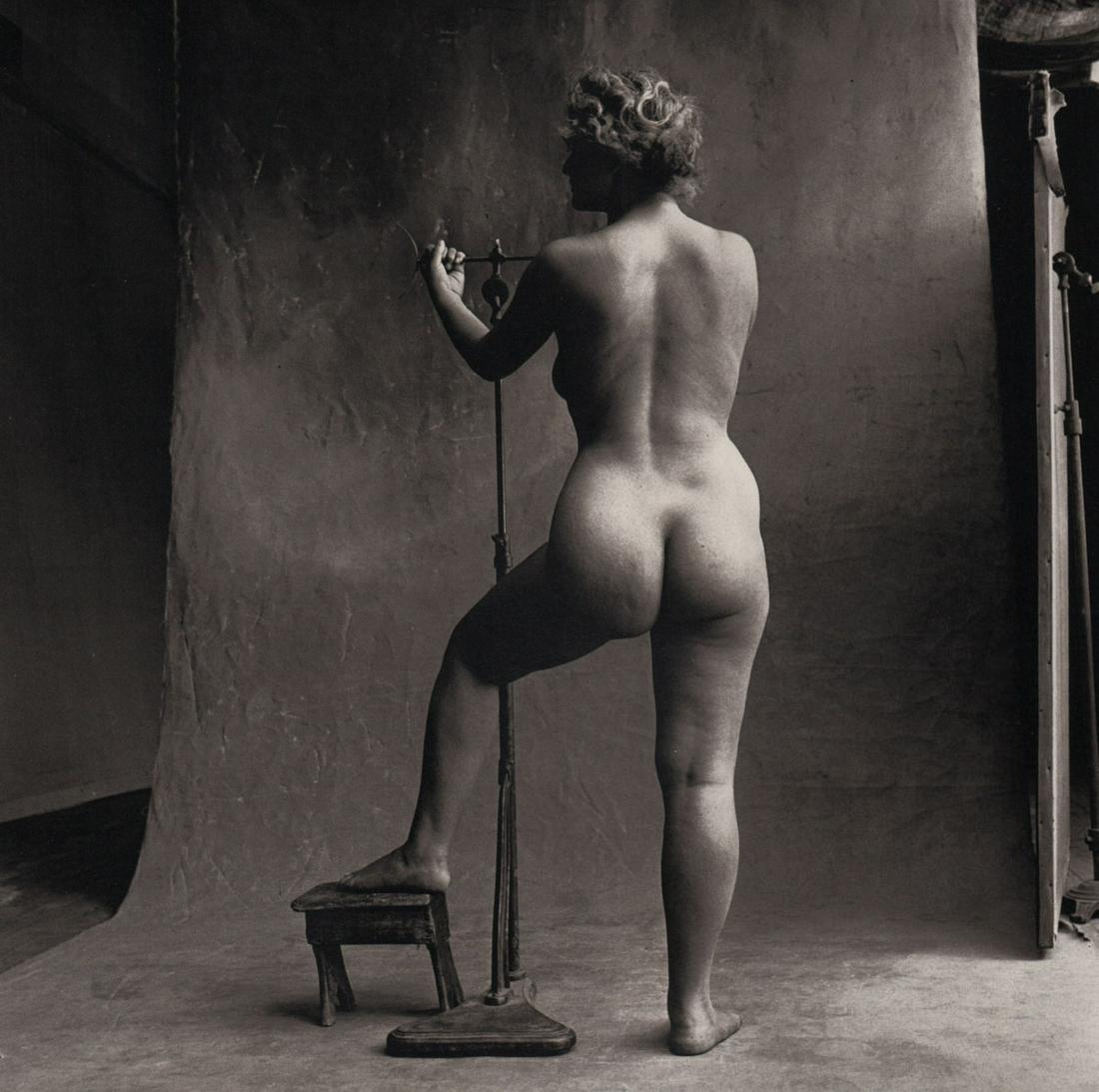 IRVING PENN - Sculptor's Model, Paris, 1950: Artist: IRVING PENN Print Title: Sculptor's Model, Paris, 1950 Medium: Quad-tone Photoengraving Printed 1990’s in the US Image size (inches) approx. 9 x 9” Irving Penn was an American photographer