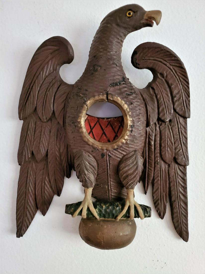 Carved Eagle Watch Hutch (1 of 5)