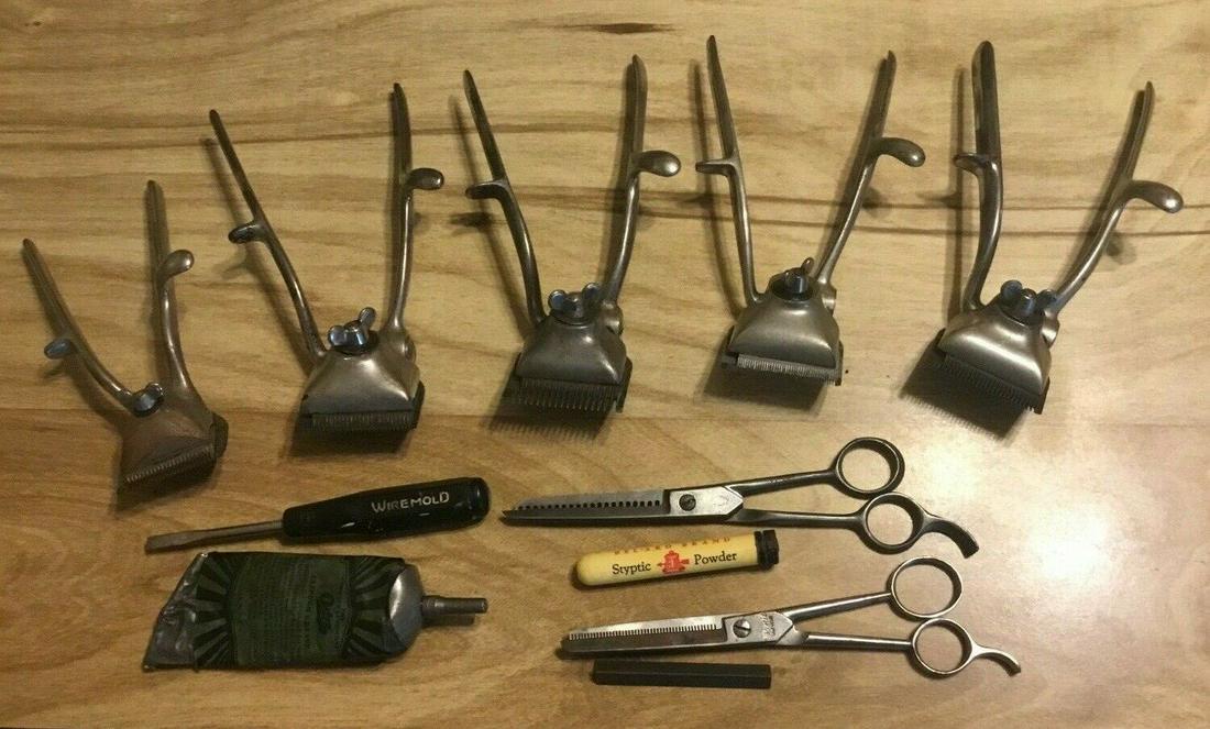 Set Of 5 Antique Cutting Shears (1 of 6)