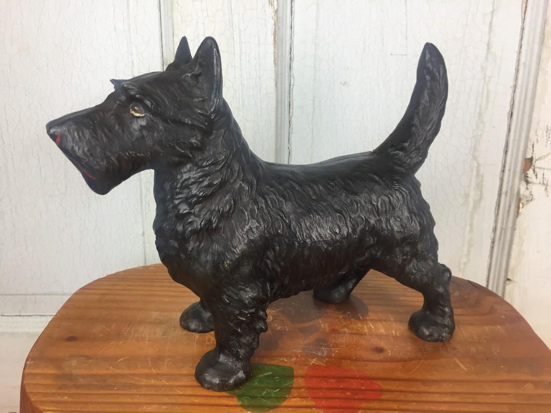 Antique Hubley Scotty Scottie Dog Cast Iron Terrier (1 of 7)
