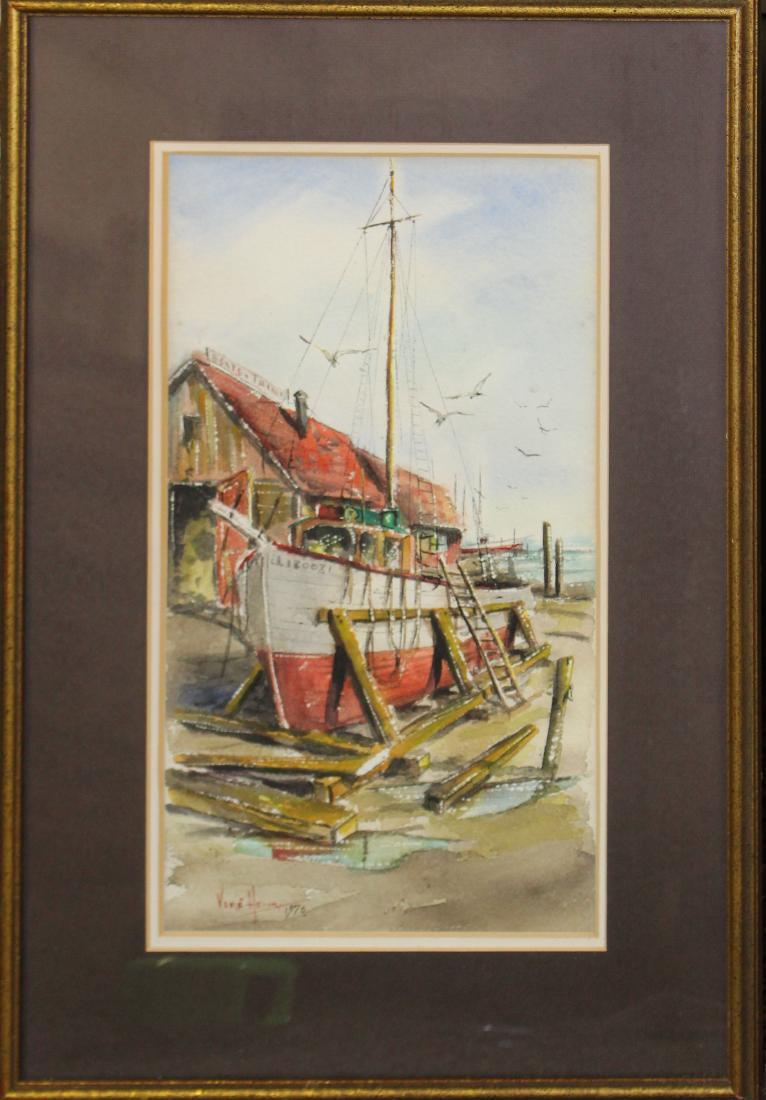 Vere Henry (20th C )Watercolor on Paper (1 of 1)