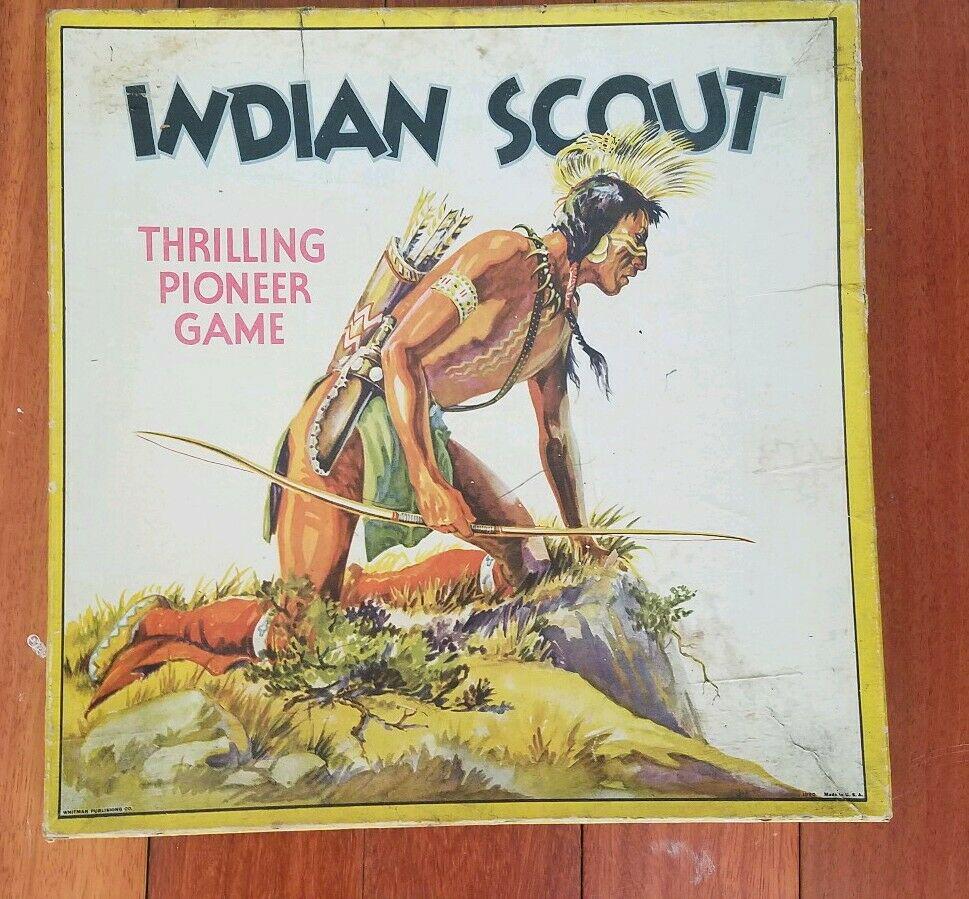 Antique Game of Scouts 1960's graphics board game: Overall good to very good condition. Dates to 1960's. Measures 13 x 13" tall . Shipping costs include insurance. Shipping: Domestic: Flat-rate of $15.00 to anywhere within the contiguous U.S. Internat