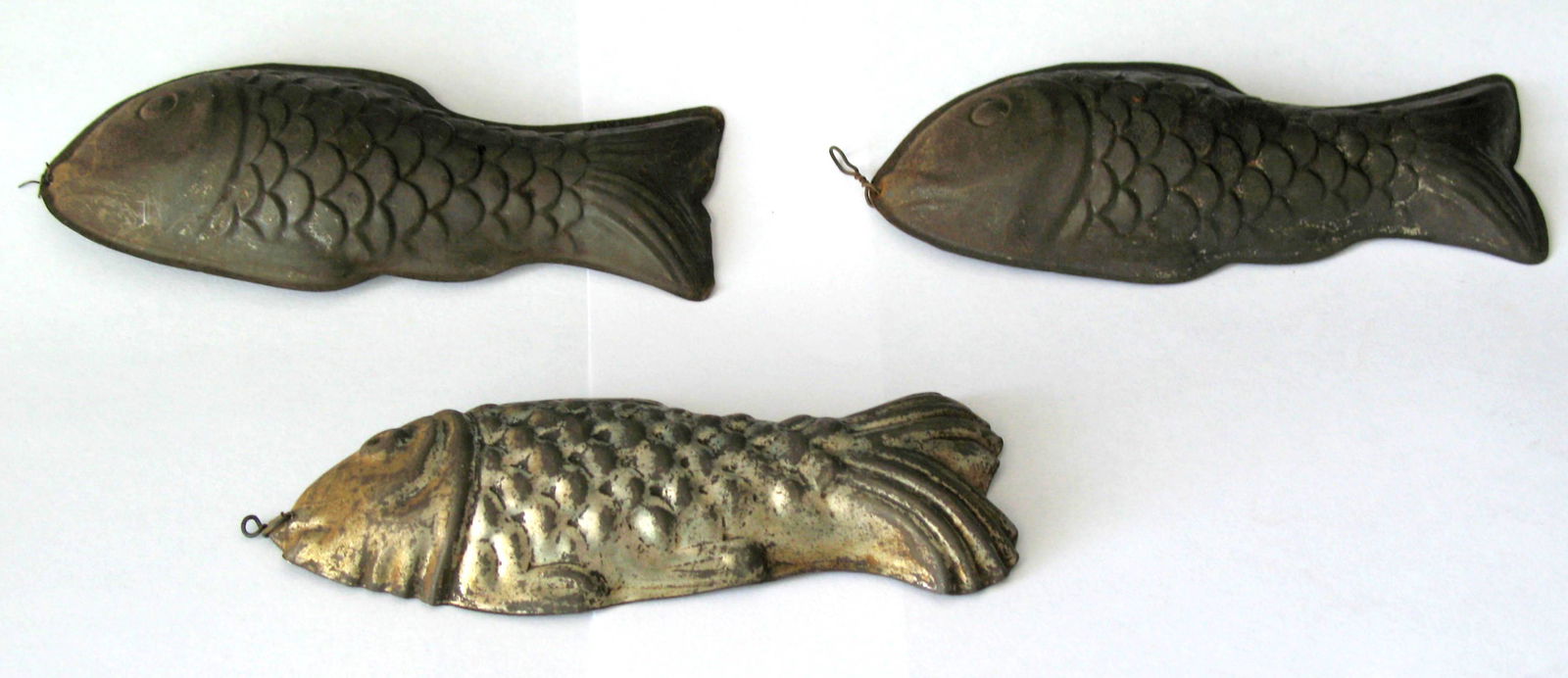 Group of tin fish candy molds. (1 of 2)