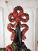 Antique Albany Foundry Mixed Flowers In Wicker Basket - 2