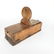 Pine box w/ two compartments and hand carved lids - 4