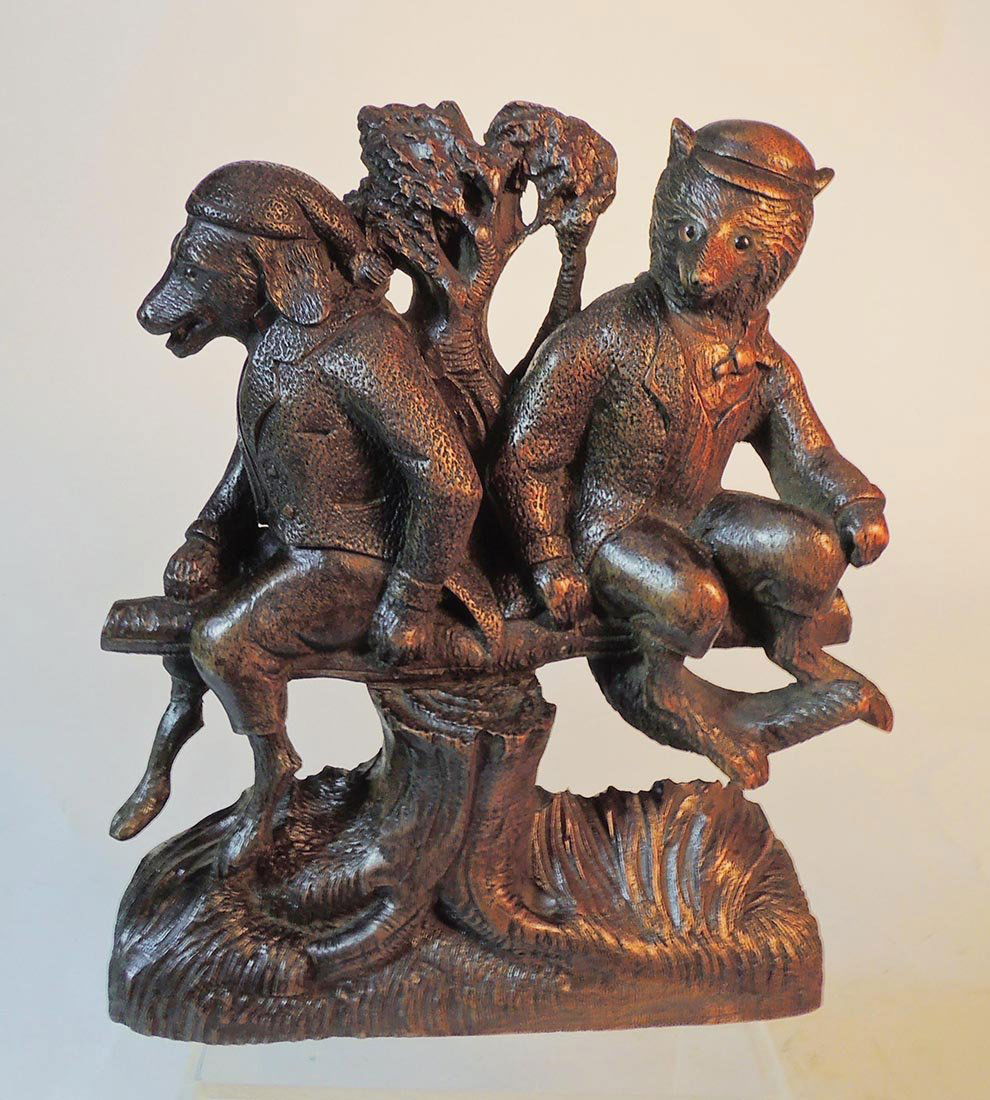 Black Forest Dressed Fox & Dog (1 of 5)