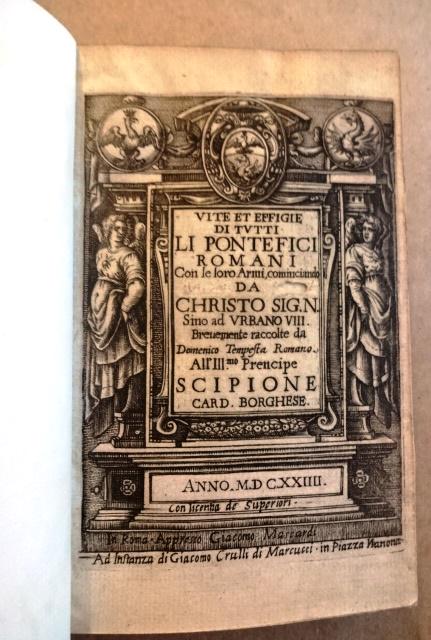 1624 Vite et Effigie Di Tutti Li Pontefici Engravings (1 of 7)