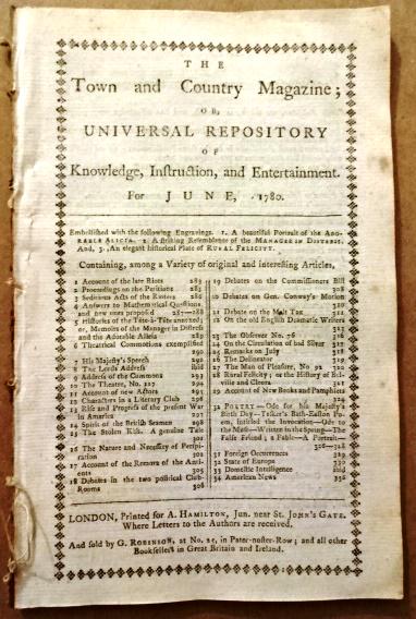 1780 Magazine Revolutionary War News (1 of 4)