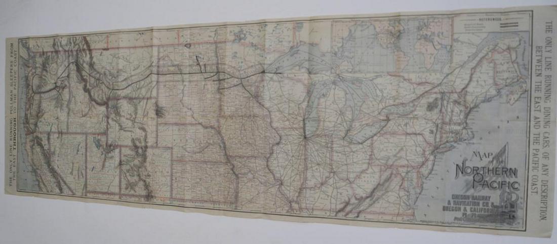 Map of the Northern Pacific RR:...Oregon & California (1 of 10)