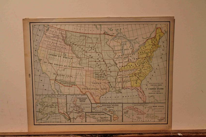 1901 US Territorial Growth Map (1 of 3)