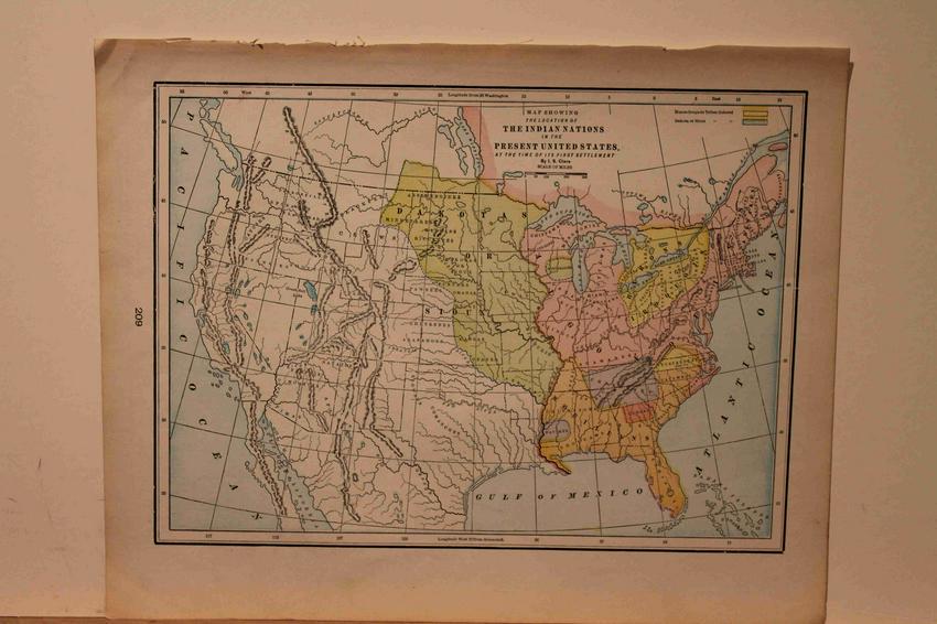 1887 Map of Indian Nations (1 of 3)