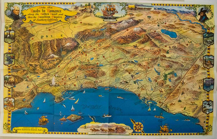 1963 Putnam Pictorial Map of Southern California -- (1 of 1)