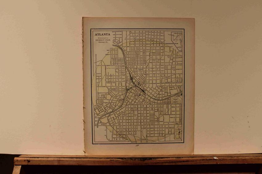 1891 Map of Atlanta (1 of 3)