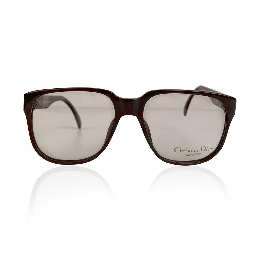 Christian Dior Monsieur Vintage Brown Optyl Frame Mod: CHRISTIAN DIOR Monsieur Vintage Optyl frame with original Christian Dior clear demo lenses (signed). Brown frame with light Camouflage effect. Made in Germany. Silver metal CD - CHRISTIAN DIOR logo on