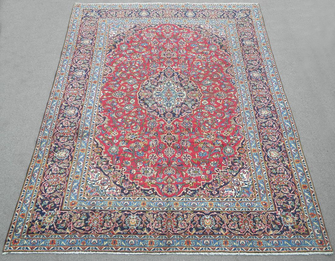 Semi Antique Persian Kashan 8.11x12.2 (1 of 8)