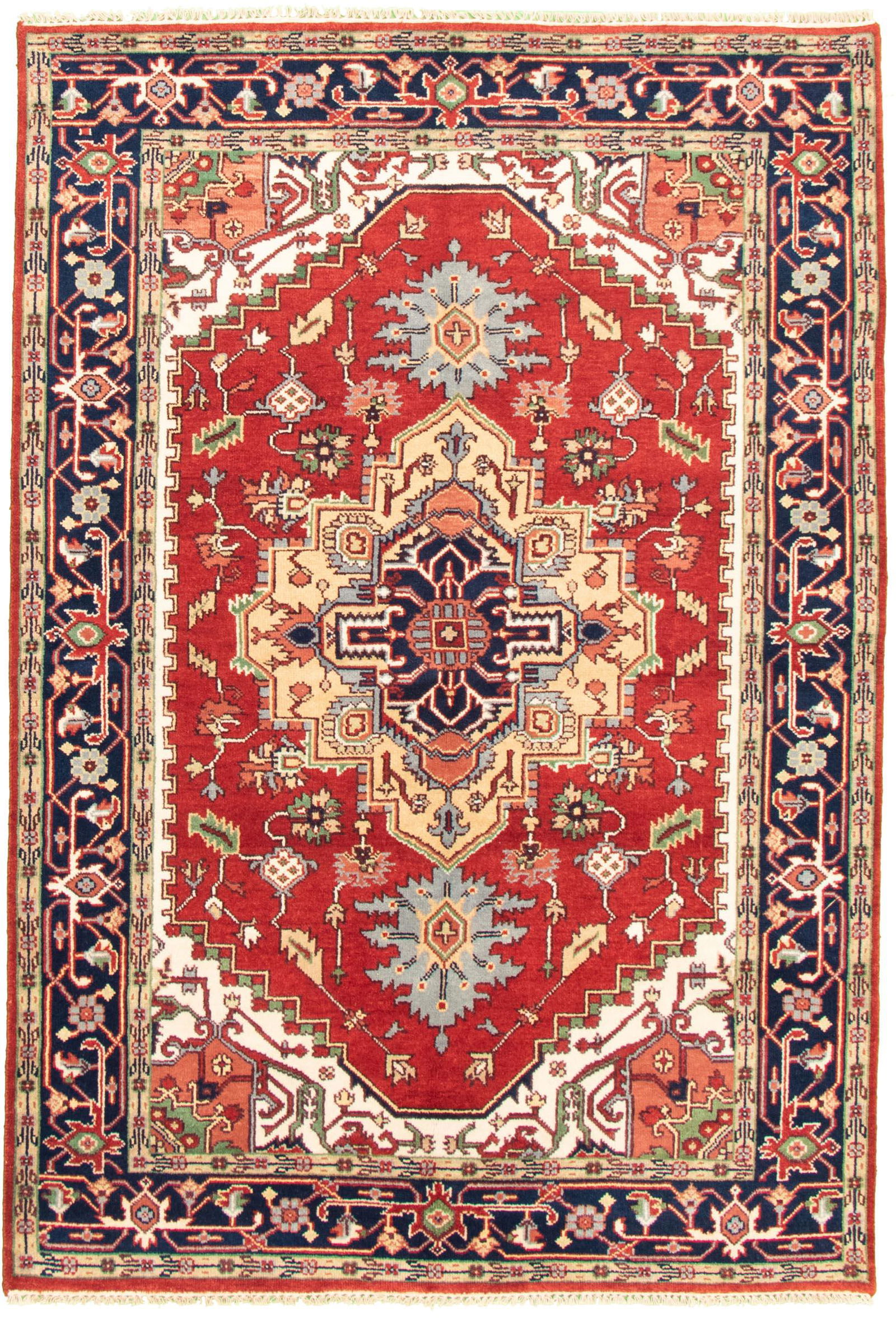 Hand-knotted Serapi Heritage Dark Copper Wool Rug 6'0" (1 of 6)